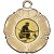 Fishing Tudor Rose Medal | Gold | 50mm - M519G.FISHING