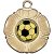 Football Tudor Rose Medal | Gold | 50mm - M519G.FOOTBALL