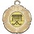 Hockey Tudor Rose Medal | Gold | 50mm - M519G.HOCKEY
