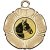 Horse Tudor Rose Medal | Gold | 50mm - M519G.HORSE