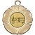 Music Tudor Rose Medal | Gold | 50mm - M519G.MUSIC