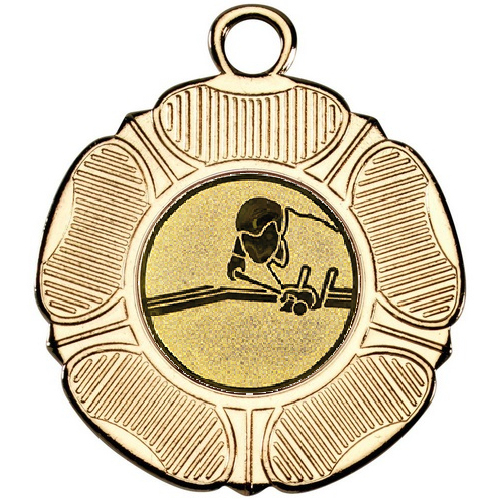 Pool Tudor Rose Medal | Gold | 50mm