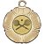Squash Tudor Rose Medal | Gold | 50mm - M519G.SQUASH