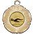 Swimming Tudor Rose Medal | Gold | 50mm - M519G.SWIMMING
