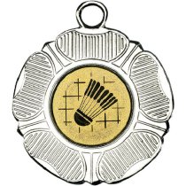 Badminton Tudor Rose Medal | Silver | 50mm