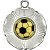 Football Tudor Rose Medal | Silver | 50mm - M519S.FOOTBALL