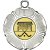 Hockey Tudor Rose Medal | Silver | 50mm - M519S.HOCKEY