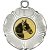 Horse Tudor Rose Medal | Silver | 50mm - M519S.HORSE