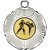 Karate Tudor Rose Medal | Silver | 50mm - M519S.KARATE