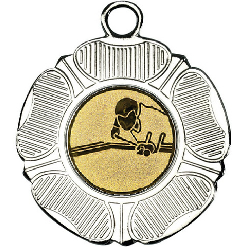 Pool Tudor Rose Medal | Silver | 50mm