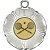 Squash Tudor Rose Medal | Silver | 50mm - M519S.SQUASH
