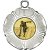 Ten Pin Tudor Rose Medal | Silver | 50mm - M519S.TENPIN