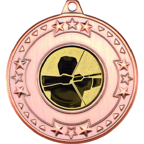 Archery Tri Star Medal | Bronze | 50mm
