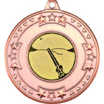 Clay Pigeon Tri Star Medal | Bronze | 50mm