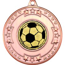 Football Tri Star Medal | Bronze | 50mm