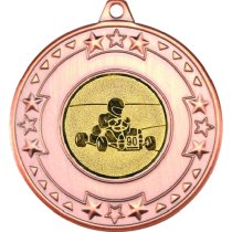 Go Kart Tri Star Medal | Bronze | 50mm