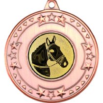Horse Tri Star Medal | Bronze | 50mm