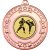 Karate Tri Star Medal | Bronze | 50mm - M69BZ.KARATE