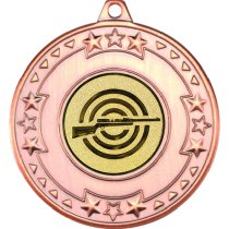 Shooting Tri Star Medal | Bronze | 50mm
