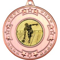 Ten Pin Tri Star Medal | Bronze | 50mm