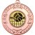 Volleyball Tri Star Medal | Bronze | 50mm - M69BZ.VOLLEYBALL