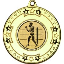 Boxing Tri Star Medal | Gold | 50mm