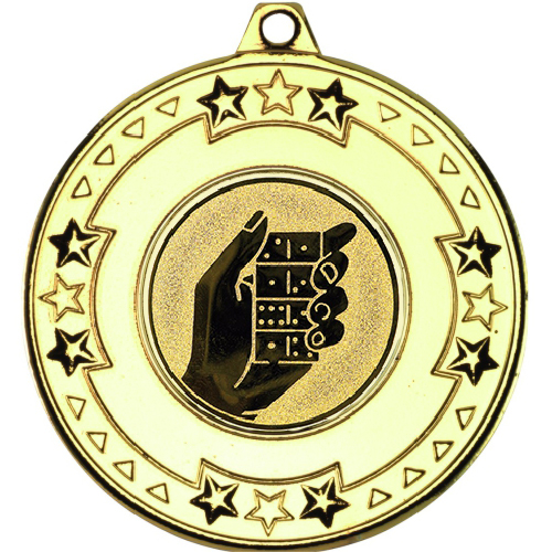 Dominos Tri Star Medal | Gold | 50mm