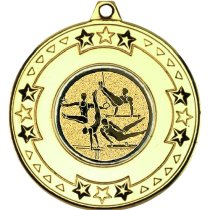 Gymnastics Tri Star Medal | Gold | 50mm