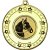 Horse Tri Star Medal | Gold | 50mm - M69G.HORSE