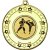 Karate Tri Star Medal | Gold | 50mm - M69G.KARATE