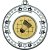 Badminton Tri Star Medal | Silver | 50mm - M69S.BADMINTON