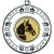 Horse Tri Star Medal | Silver | 50mm - M69S.HORSE