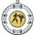 Karate Tri Star Medal | Silver | 50mm - M69S.KARATE