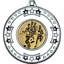 Running Tri Star Medal | Silver | 50mm