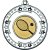 Tennis Tri Star Medal | Silver | 50mm - M69S.TENNIS