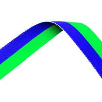 Green and Purple Medal Ribbon with metal clip | 22mm x 800mm