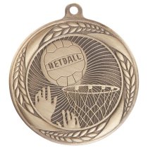 Typhoon Netball Medal | Gold | 55mm