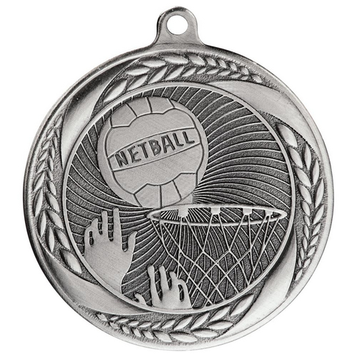 Typhoon Netball Medal | Silver | 55mm