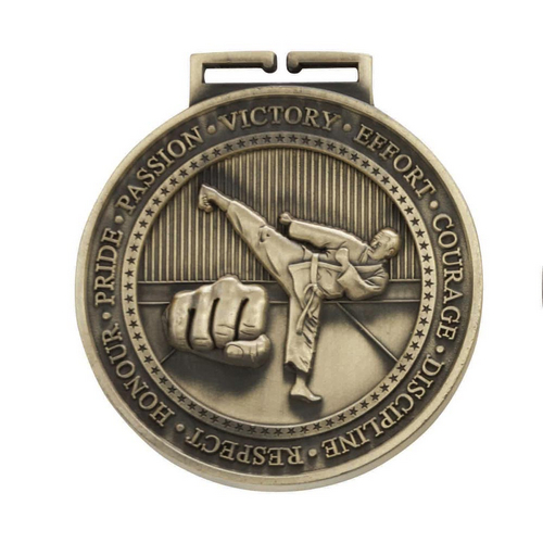 Olympia Karate Medal | Antique Gold | 70mm