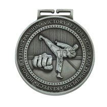 Olympia Karate Medal | Antique Silver | 70mm