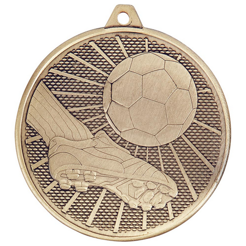 Formation Football Medal | 50mm | Antique Gold