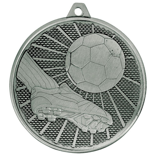 Formation Football Medal | 50mm | Antique Silver