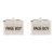 Page Boy Cuff Links in Personalised Silver Box - D901467