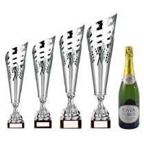 Autograss Racing Trophy Pack of 4 | Monza Metal Cup