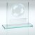 Jade Glass With Silver Football Trophy | 83mm - JR1-TD851GA