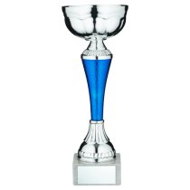 Silver/Blue Snakeskin Trophy Cup | 191mm