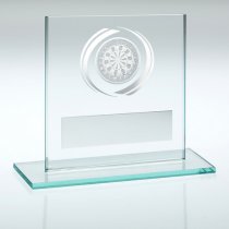 Jade/Silver Glass Darts Trophy | 83mm