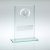 Jade/Silver Glass Rugby Trophy | 140mm - JR4-TD859GC