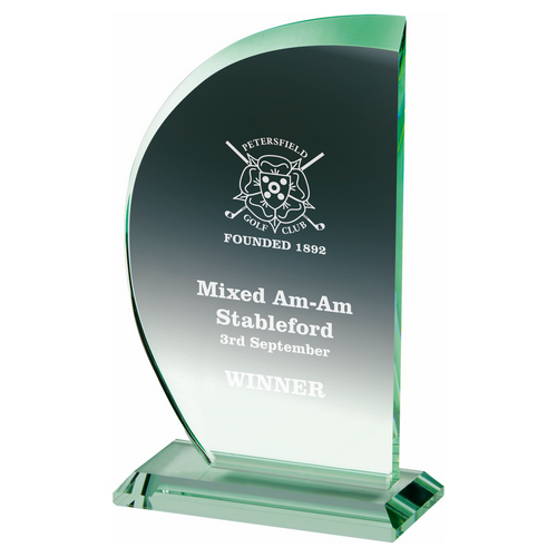 Premium Jade Glass Award | Presentation Case | 180mm
