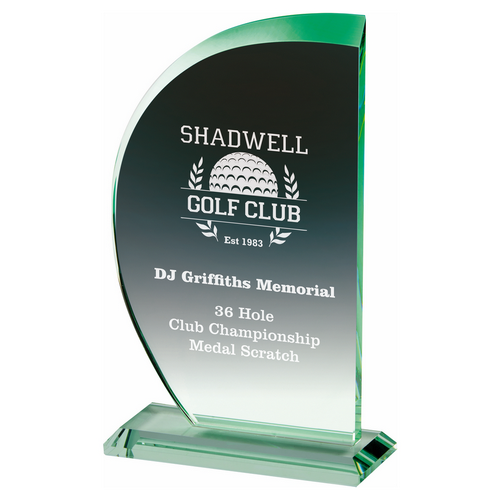 Premium Jade Glass Award | Presentation Case | 205mm